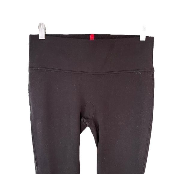 SPANX - Ankle Length Ponte Hem Slit Leggings   Tights Pants Black Sz L - Picture 3 of 8